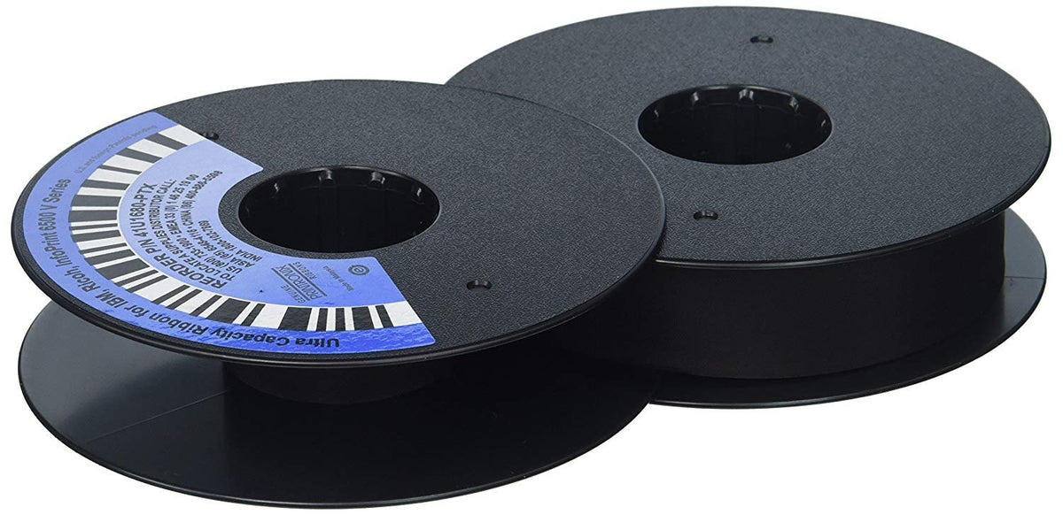 Printronix 41U1680-PTX Twin Spool Ribbon Pack of 6 Black