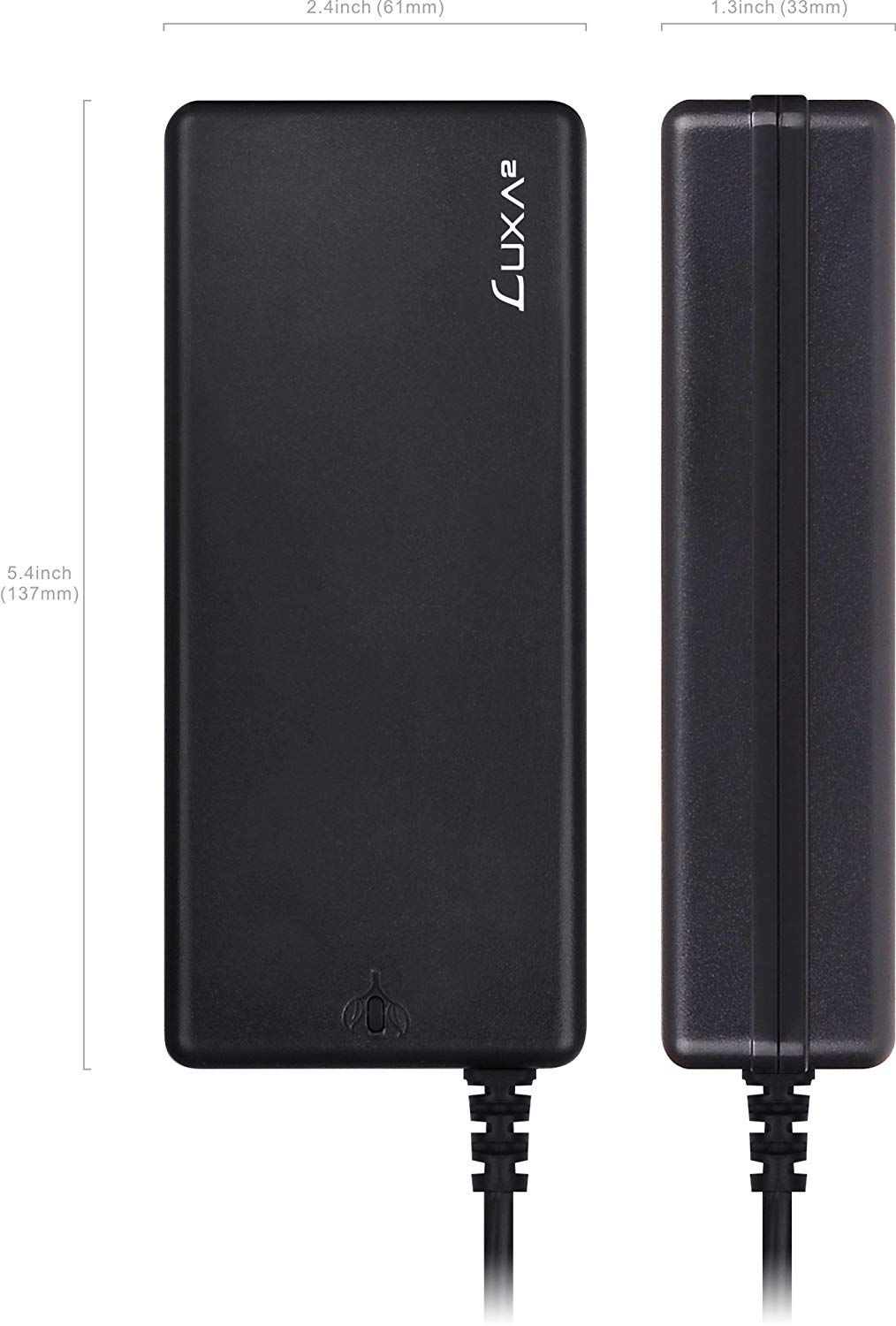 LUXA2 EnerG Bar 90W Universal Laptop Adapter for ASUS, ACER, HP, IBM, Lenovo, DELL, Toshiba, Ultrabook (PO-ULA-PC90BK-00)