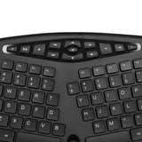 Adesso Wkb-1600CB Truform Media 1600 Wireless Ergonomic Keyboard and Optical Mouse