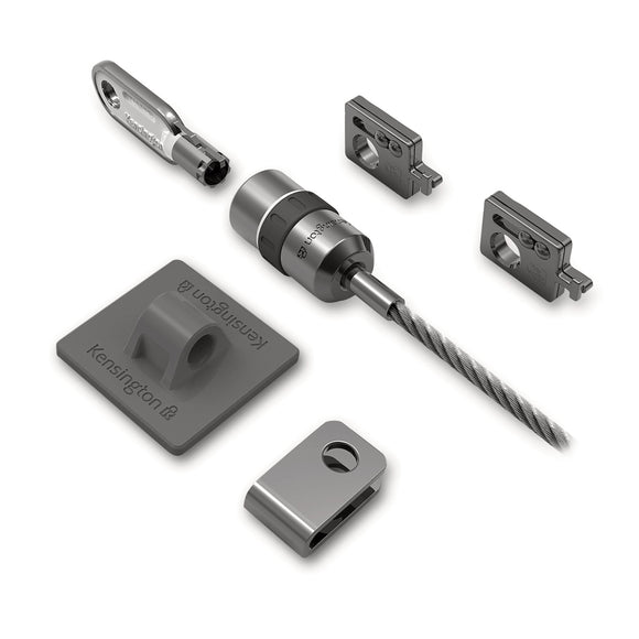 Kensington K64615US Desktop Computer and Peripherals Locking Kit, Silver