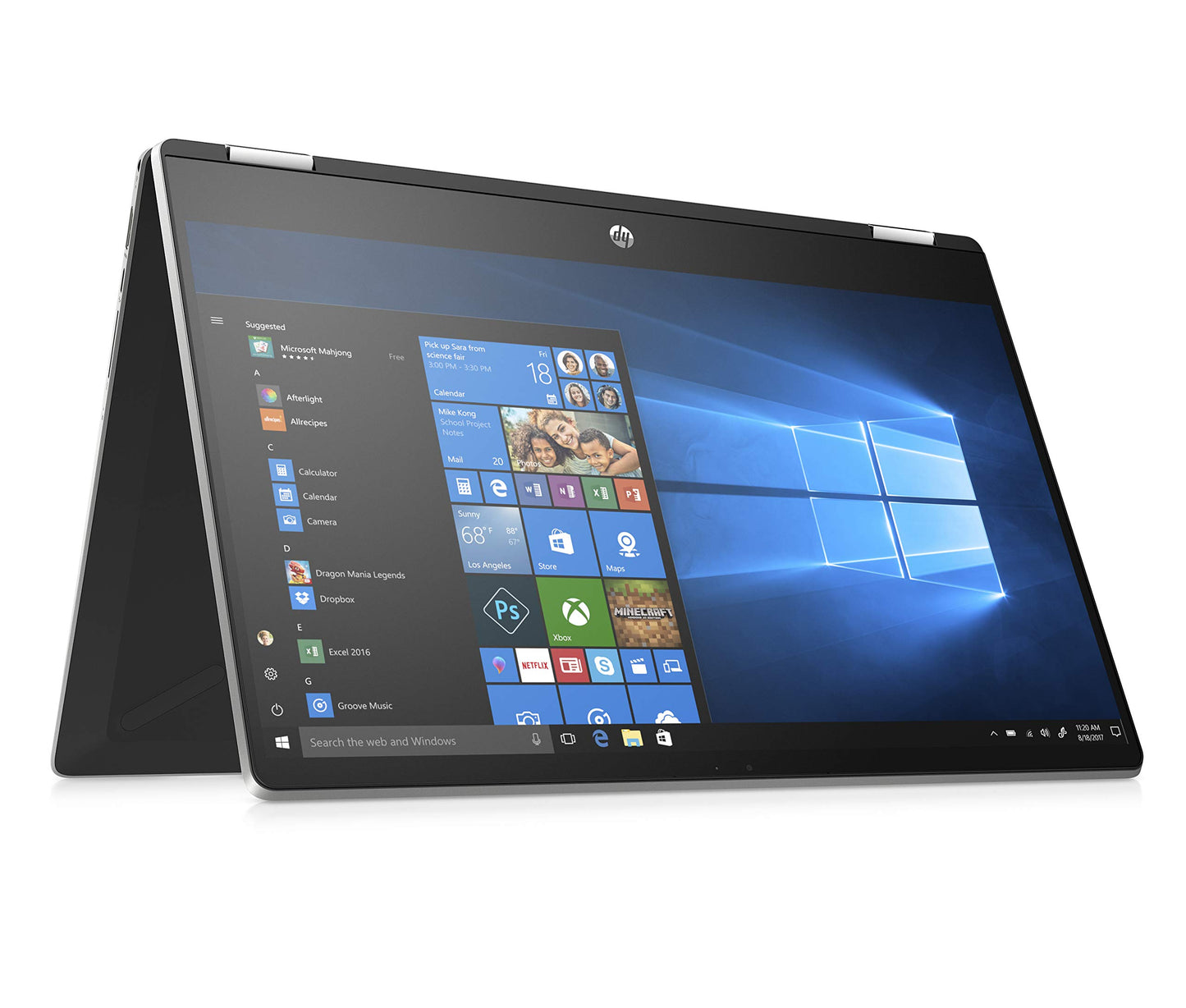HP Pavilion 15" x360 Touchscreen Laptop (Intel Core i5-8265U, 8GB RAM, 1TB HDD+128GB SSD, Windows 10, Natural Silver) 15-dq0010nr