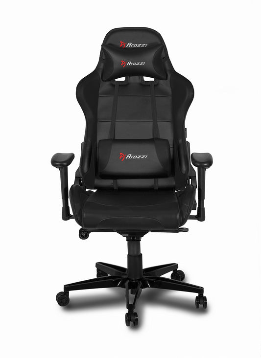 AROZZI Verona-XLPLUS-Black Verona XL+ Extra-Wide Premium Racing Style Gaming Chair with High Backrest, Black