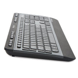 Verbatim Wireless Multimedia Keyboard and 6-Button Mouse Combo - 2.4GHz with Nano Receiver - Mac & PC Compatible - Black