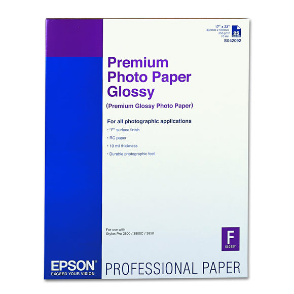 Premium Glossy Photo Paper 17x22,25sheets