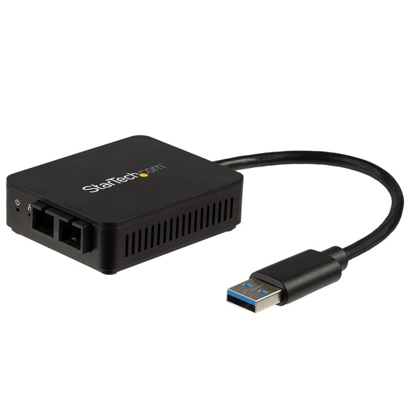 StarTech.com US1GA30SXSC USB to Fiber Optic Converter, 1000Base-SX SC, MM, Windows/Mac/Linux, USB 3.0 Ethernet Adapter, Network Adapter