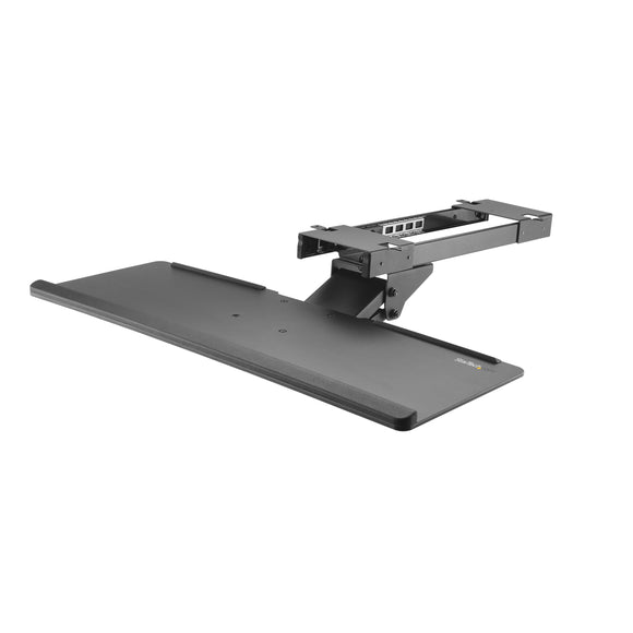 StarTech.com Under Desk Keyboard Tray - 26.4in Wide - Adjustable - Computer Keyboard Stand - Keyboard Shelf - Ergonomic Keyboard Tray (KBTRAYADJ)