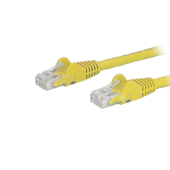 StarTech.com Cat6 Patch Cable - 6 ft - Yellow Ethernet Cable - Snagless RJ45 Cable - Ethernet Cord - Cat 6 Cable - 6ft (N6PATCH6YL)