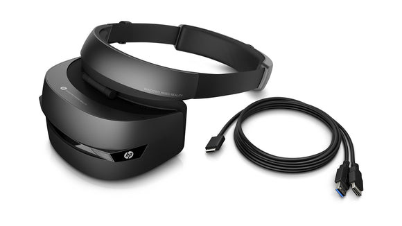 Open Box HP 2HJ34AA#ABA Windows Mixed Reality Headset and 2 Wireless Controllers (Vr1000-100)