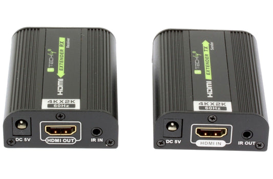 Techly 4K HDMI Extender Cat6 4K HDMI Extender - Cat6, (IDATA EXT-)