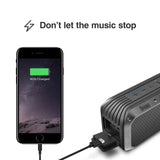 Divoom Voombox-Power-Bluetooth Portable Speaker, Powerful bass, Crystal Clear Stereo Sound, Power Bank， Wireless Range, Microphone, IPX5,