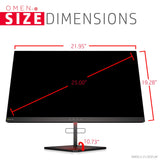 Hewlett Packard 25 Inch Gaming Monitor FHD 240Hz 1ms Nvidia G-Sync (Black)