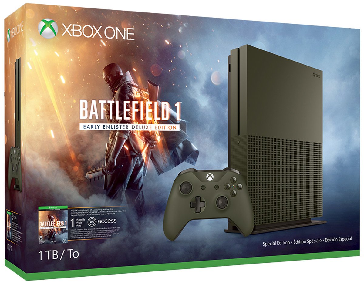 Xbox One S 1TB Console - Battlefield 1 Special Edition Bundle [Discontinued]