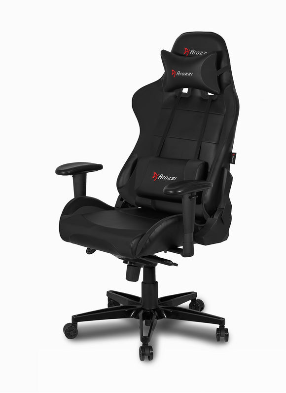 AROZZI Verona-XLPLUS-Black Verona XL+ Extra-Wide Premium Racing Style Gaming Chair with High Backrest, Black