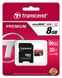 Transcend 8 GB microSD High Capacity Memory Card (microSDHC)