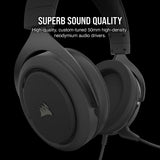 Corsair HS50 Pro Stereo Gaming Headset, Carbon