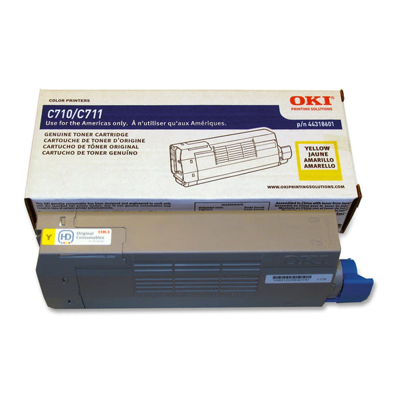 OKI 44318601 C711 Yellow Toner Cart, Type C16 (11.5k)