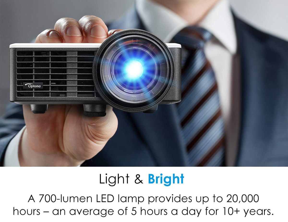 Optoma ML750ST Ultra-Compact 700 Lumen WXGA Short Throw LED Projector with MHL Enabled HDMI Port