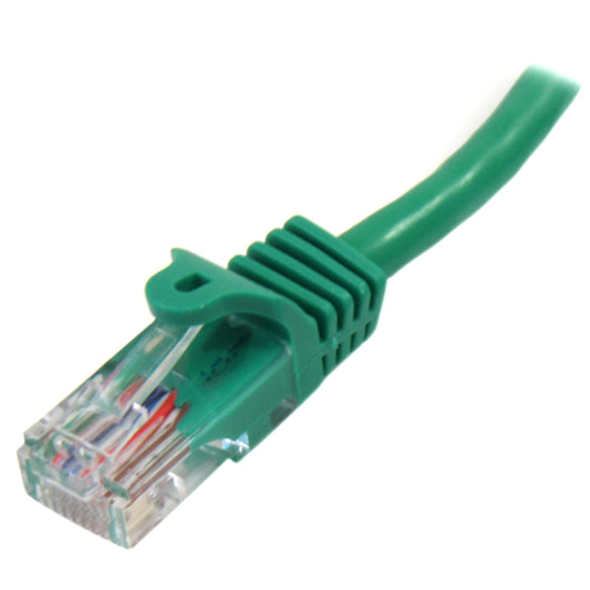 StarTech.com 45PATCH3GN Snagless RJ45 UTP Cat 5e Patch Cable, 3-Feet (Green)