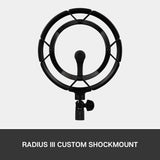 Open Box Blue Yeticaster Professional Broadcast Bundle with Yeti USB Microphone, Radius III Shockmount and Compass Boom Arm