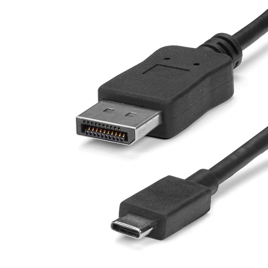 StarTech.com 6 ft USB C to DisplayPort Video Cable - Thunderbolt 3 Compatible - 4K 60Hz - USB 3.1 Type C to DP Monitor Adapter Cable (CDP2DPMM6B)
