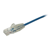 StarTech.com Cat6 Ethernet Cable - 6 in - Blue - Slim - Snagless RJ45 Cable - Network Cable - Ethernet Cord - Cat 6 Cable - 6in (N6PAT6INBLS)