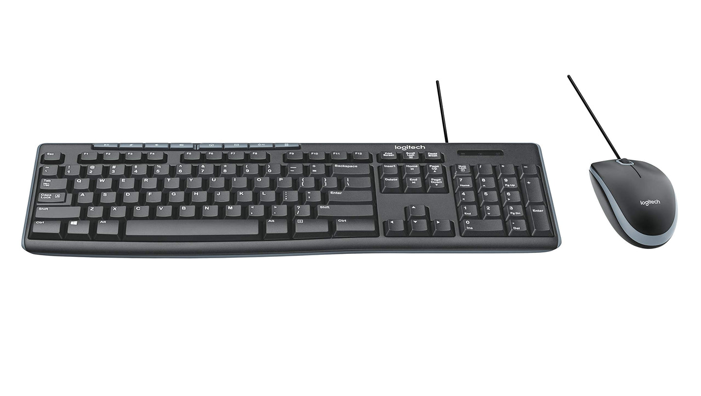 Logitech Media Combo MK200 Full-Size Keyboard and High-Definition Optical Mouse