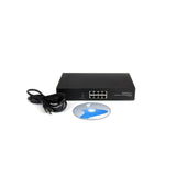StarTech.com IES8100POE 8 Port 10/100 PSE Industrial Power Over Ethernet Switch, All 8 Ports PoE (Black)