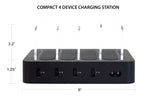 VisionTek 4 Device Charging Station, for USB Chargeable Mobile Devices - 900992