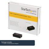 StarTech.com US1GC30DB USB C to Gigabit Ethernet Adapter, USB 3.0, USB C Network Adapter