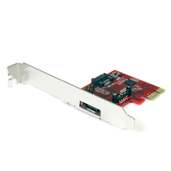 StarTech.com 1x eSATA + 1x SATA 6 Gbps PCI Express SATA Controller Card Adapter - eSATA Controller - PCIe eSATA (PEXSAT31E1)
