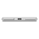 LaCie Mobile Drive 1TB External Hard Drive HDD - Moon Silver USB-C USB 3.0 Thunderbolt 3, for Mac and PC Computer Desktop Workstation Laptop (STHG1000400)