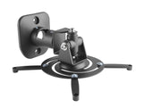AMER Projector Mount - Universal Ceiling Bracket LCD DLP Tilt 360° Swivel 30lbs (Black)
