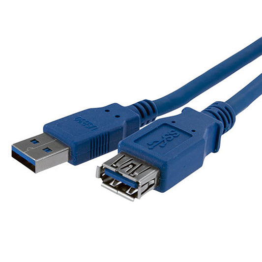 StarTech.com USB3SEXT1M 1m Blue SuperSpeed USB 3.0 Extension Cable A to A - Male to Female USB 3 Extension Cable Cord 1 m
