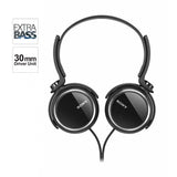 Refurbished Sony MDR-XB250 Extra Bass Headphones Black