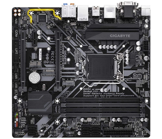 GIGABYTE H370M D3H GSM (LGA1151/Intel/Micro ATX/Hybrid Digital PWM Design/DDR4/USB 3.1 Gen 2 (USB3.1) Type C and Type A/M.2/Motherboard)