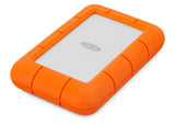 LaCie Rugged Mini 4TB External Hard Drive Portable HDD - USB 3.0 USB 2.0 compatible, Drop Shock Dust Rain Resistant Shuttle Drive for Mac , PC and  Laptop  (LAC9000633)