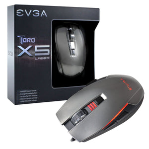 EVGA TORQ Carbon Gaming Mouse/Customizable/8200 DPI/5 Profiles/9 Buttons/Ambidextrous