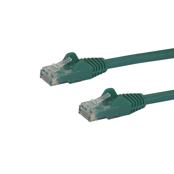 StarTech.com Cat6 Patch Cable - 14 ft - Green Ethernet Cable - Snagless RJ45 Cable - Ethernet Cord - Cat 6 Cable - 14ft (N6PATCH14GN)