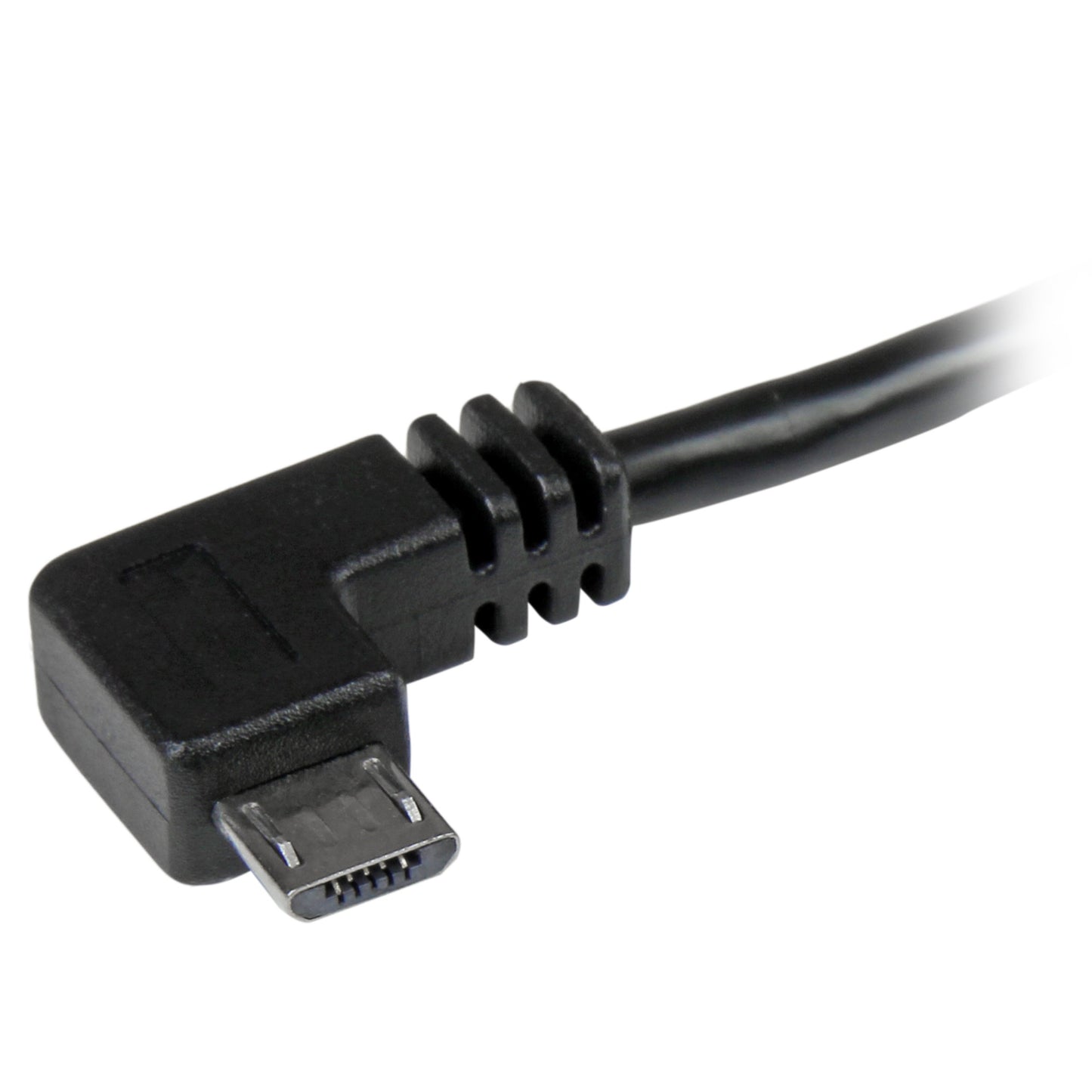 StarTech USB2AUB2RA1M USB2AUB2RA1M 1m 3-Feet Micro-USB Cable with Right-Angled Connectors-M/M-USB A to Micro B Cable