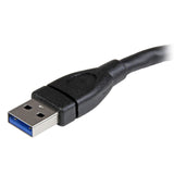 StarTech.com 6in Black USB 3.0 Extension Adapter Cable A to A - M/F - USB 3.0 Port Saver Cable - USB 3.0 Male to Female Cable - Black, 6in (USB3EXT6INBK)