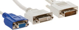 Y Cable for Dual Video - 1 Vga Output and 1 Dvi Output- C, V, T, D, Z Class
