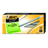 BIC Round Stic Xtra Life Ball Pen, Medium Point