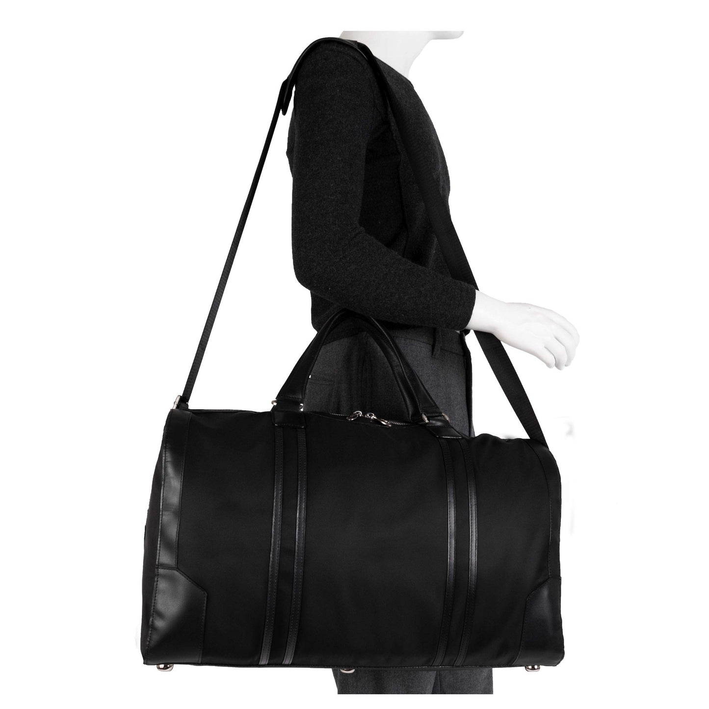 McKlein 18195 USA Pasadena 20" Nylon Carry-All Duffel Black