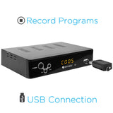 Digital Converter, Ematic Digital TV Converter Box with Recording, Playback, & Parental Controls [ AT103B ]