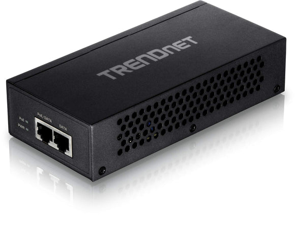 TRENDnet Gigabit Ultra PoE+ Injector, Full Duplex Gigabit Speeds, 100 M Network Range, Supports IEEE 802.3af/802.at/Ultra PoE, Plug & Play, TPE-117GI