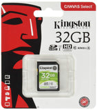 Kingston 32GB SDHC Canvas Select 80R CL10 UHS-I