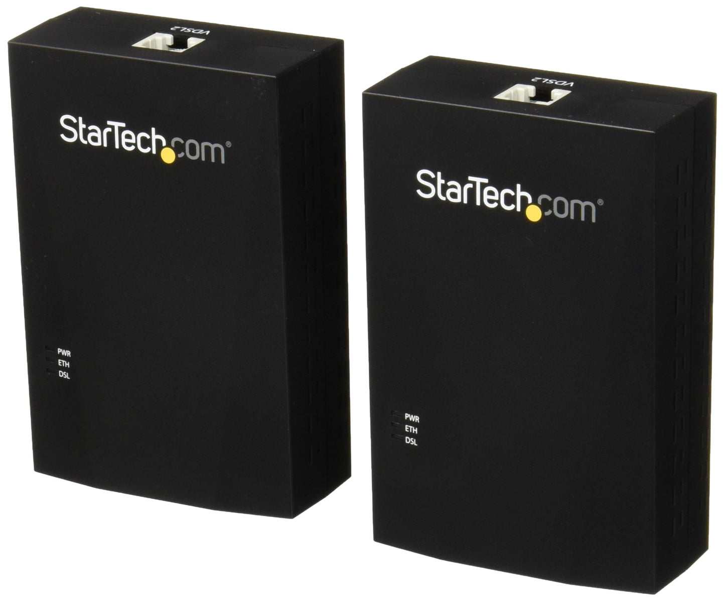 StarTech.com VDSL2 Ethernet Extender Kit Over Single-Pair Wire - 10/100Mbps - 1.5km LAN Network Extender w/ ESD - Ethernet Over Phone Line (110VDSLEXT2)