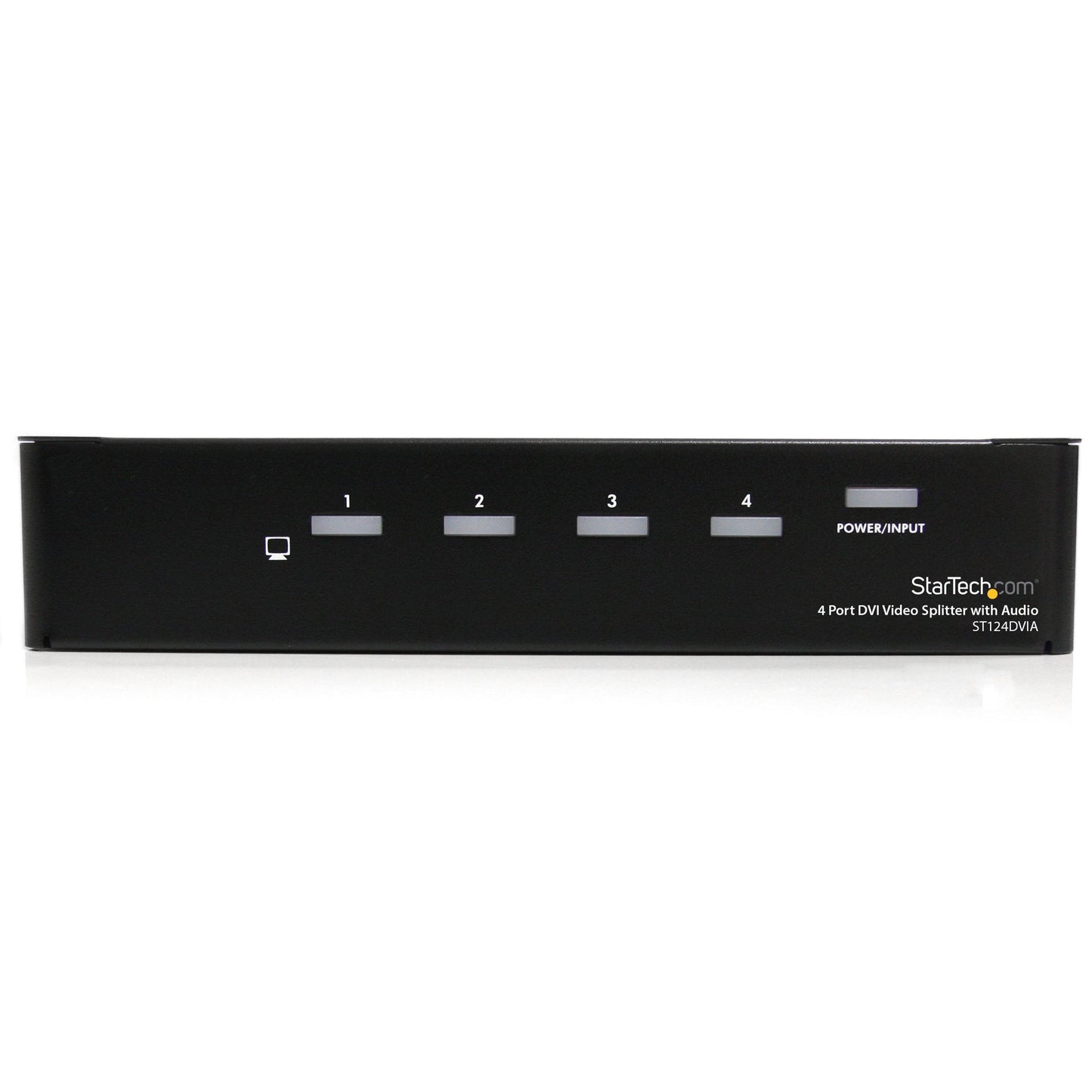StarTech.com 4 Port DVI Video Splitter with Audio - Video/audio splitter - 4 x DVI + 4 x audio - desktop - ST124DVIA
