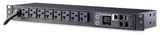 CyberPower PDU31002 Monitored PDU, 120V/20A, 8 Outlets, 1U Rackmount, Black