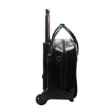 McKlein 94985 USA Willowbrook 15" Leather Patented Detachable -Wheeled Ladies' Laptop Briefcase Black